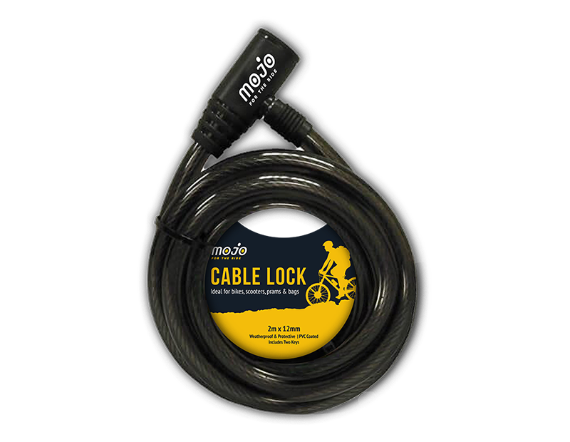 Cable Bike Lock 2m x 12mm